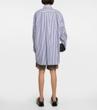 Sacai - Striped cotton poplin shirt dress