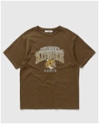 Maison Kitsune Campus Fox Relaxed Tee Brown - Mens - Shortsleeves