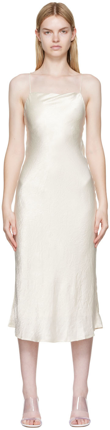THIRD FORM Off-White Crush Midi Dress