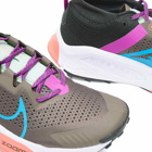 Nike Men's ZoomX Zegama Trail Sneakers in Ironstone/Laser Blue/Vivid Purple