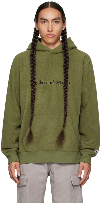 Photo: Billionaire Boys Club Green Embroidered Hoodie