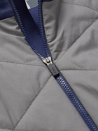 Kjus Golf - Release Quilted Shell and Jersey Half-Zip Golf Jacket - Blue