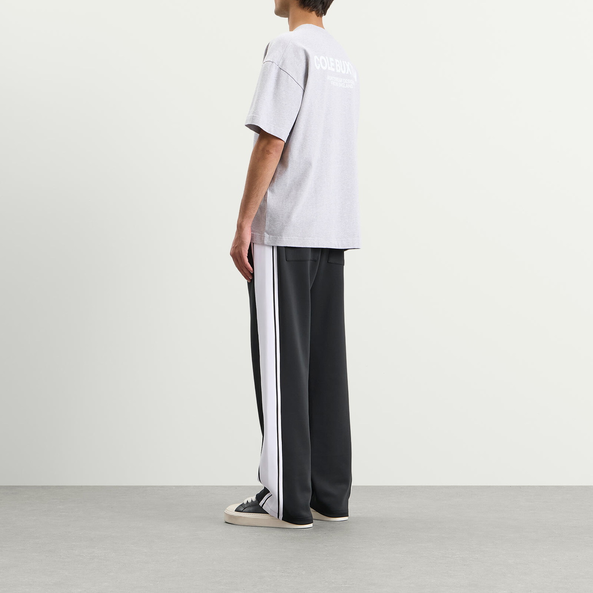 Cole Buxton Men's CB Sportswear T-Shirt in Light Grey Marl