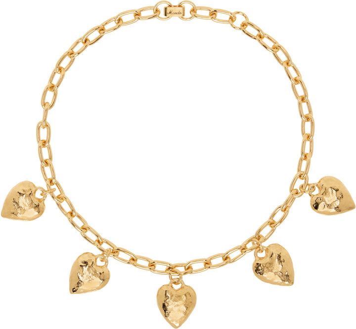 Photo: Mondo Mondo Gold Heart Burn Necklace