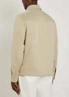 PS Paul Smith Brushed Poplin Harrington Jacket Beige