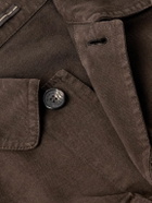Incotex - Cotton and Cashmere-Blend Overshirt - Brown