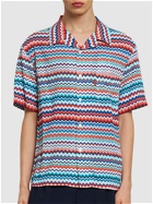 MISSONI - Striped Viscose Short Sleeve Shirt