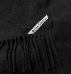 Acne Studios - Canada Fringed Mélange Wool Scarf - Men - Black