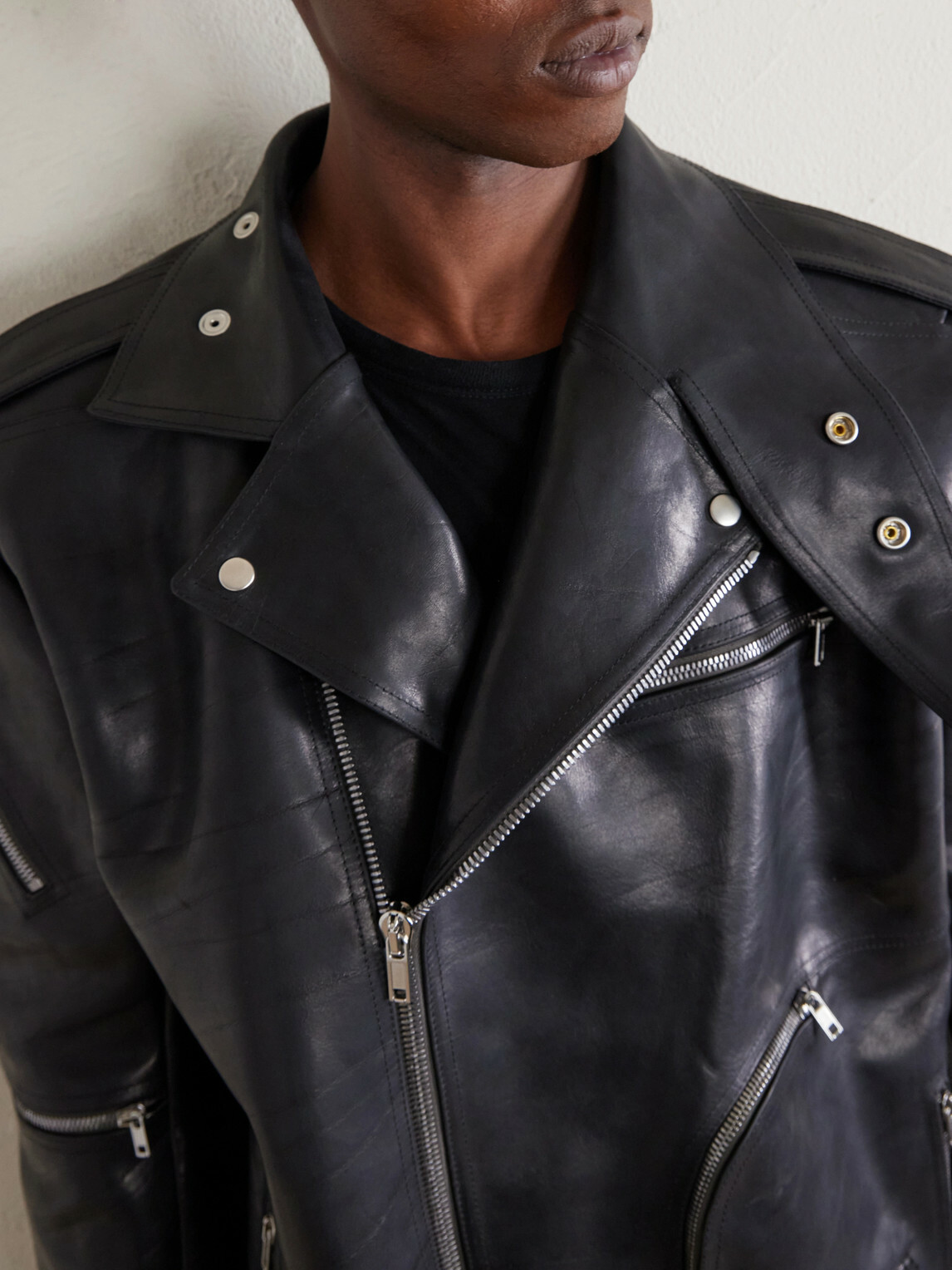 Rick Owens - Jumbo Bauhaus Stooges Oversized Leather Jacket