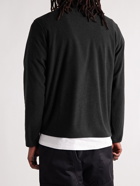 Norse Projects - Frederik Logo-Embroidered Recycled Fleece Half-Zip Sweatshirt - Black