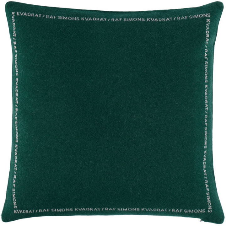 Photo: Kvadrat/Raf Simons Green Double Face Wool Cushion
