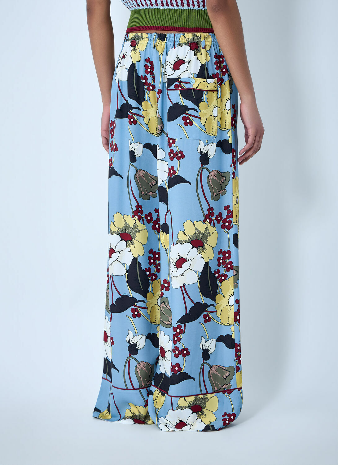 Marni Wide-Leg Floral Trousers