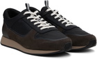 rag & bone Black & Brown Pursuit Retro Runner Sneakers