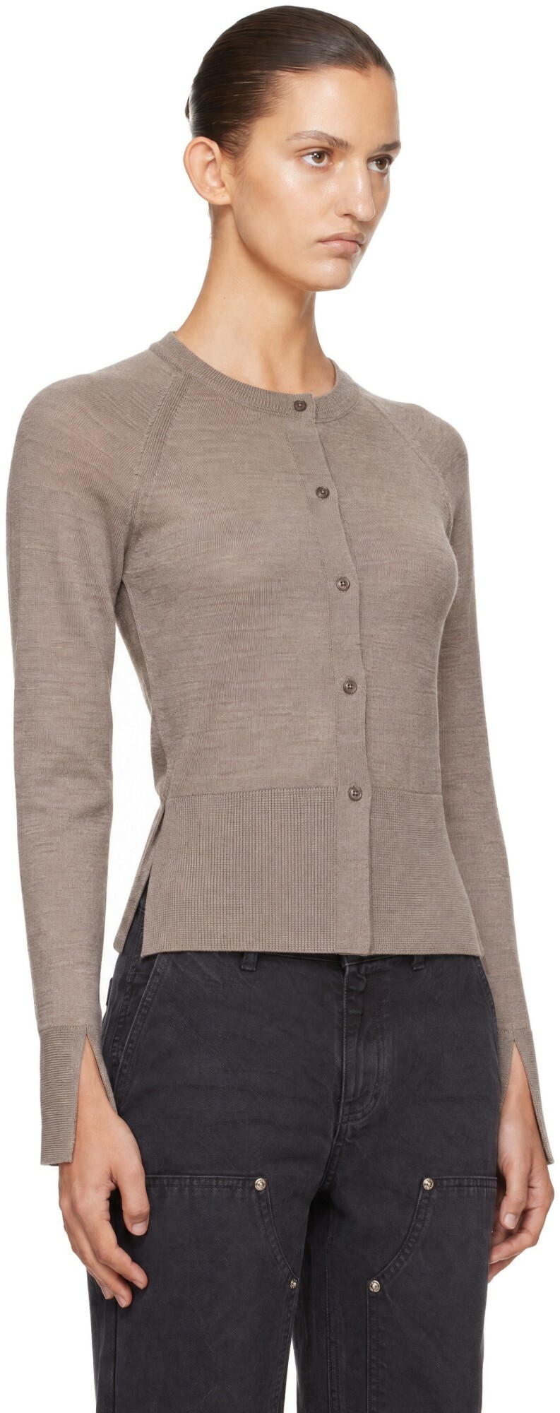 mfpen Taupe Appointment Cardigan