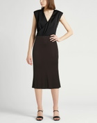 Khaite Womens Midi skirt in Dark brown