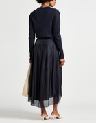 Peserico Womens Midi skirt in Midnight blue
