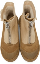 JW Anderson Beige Zippered Duck Boots