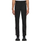 Neil Barrett Black and White Wool Piping Trousers