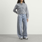 Good American Women's Crystal Denim Jacket in Indigo