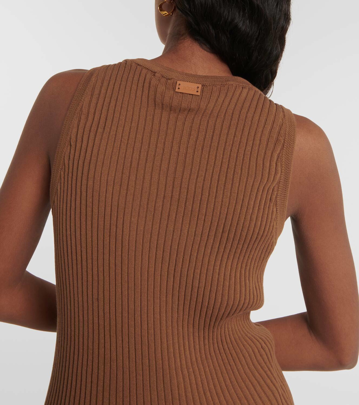 Tod's Ribbed-knit cotton tank top