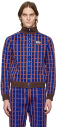 Marni Blue & Orange Check Jacquard Sweater