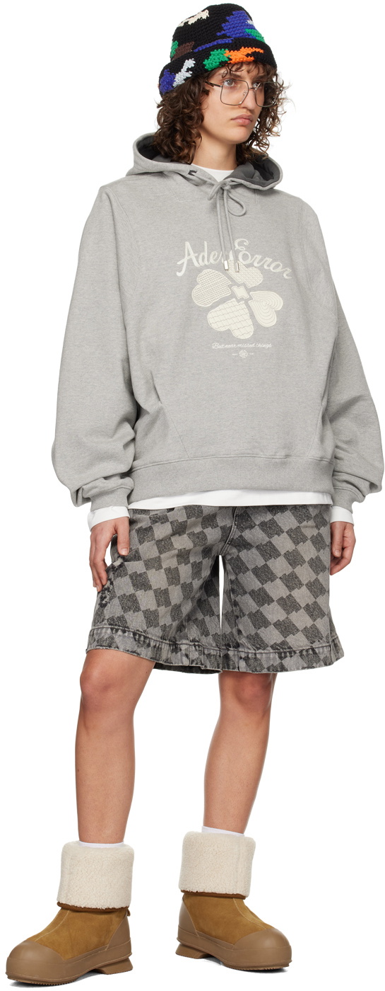 ★ADERERROR★ Tever logo hoodie Gray ADER error Gray Tever Hoodie ADER error