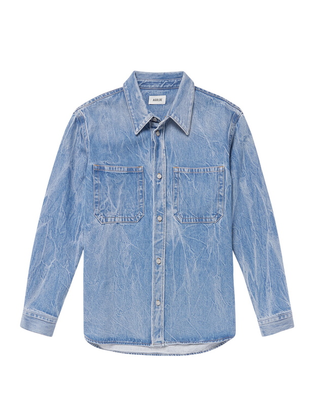 Photo: AGOLDE - Craven Recycled Denim Shirt - Blue