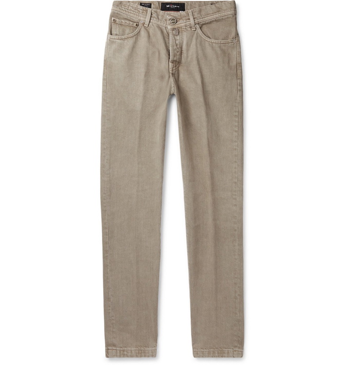 Photo: Kiton - Slim-Fit Denim Jeans - Neutrals