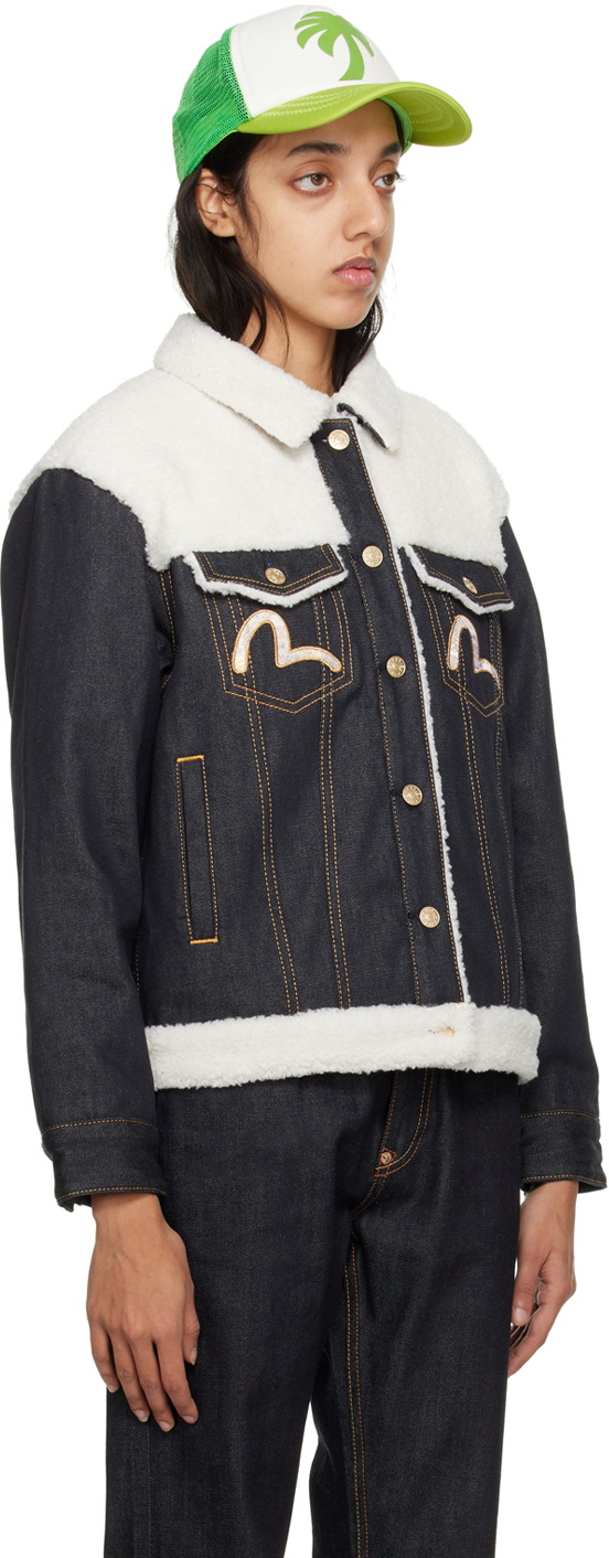 Evisu Indigo Seagull Denim Jacket