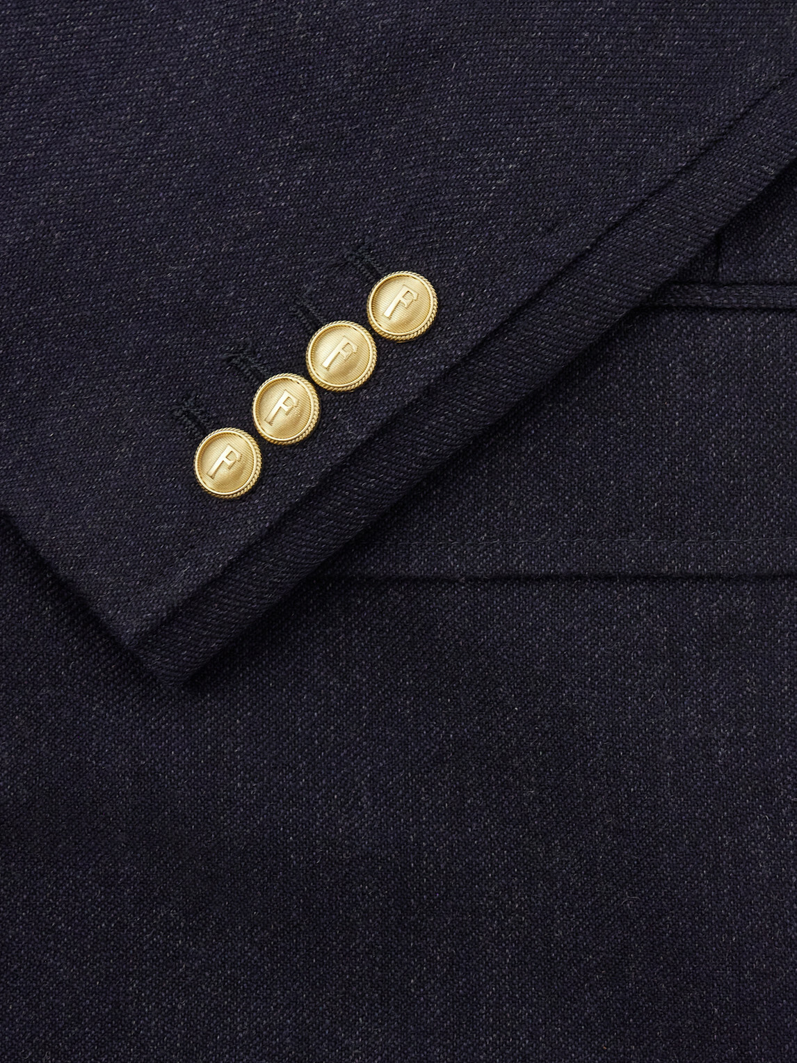 Fortela - Travel Double-Breasted Wool-Twill Blazer - Blue