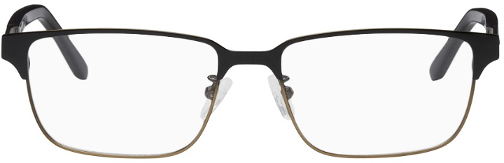Photo: Alexander McQueen Black Rectangular Glasses