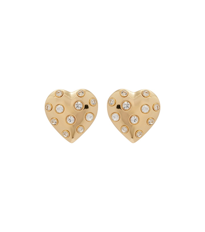 Photo: Self-Portrait Crystal-embellished earrings