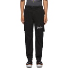 Palm Angels Black Logo Cargo Pants