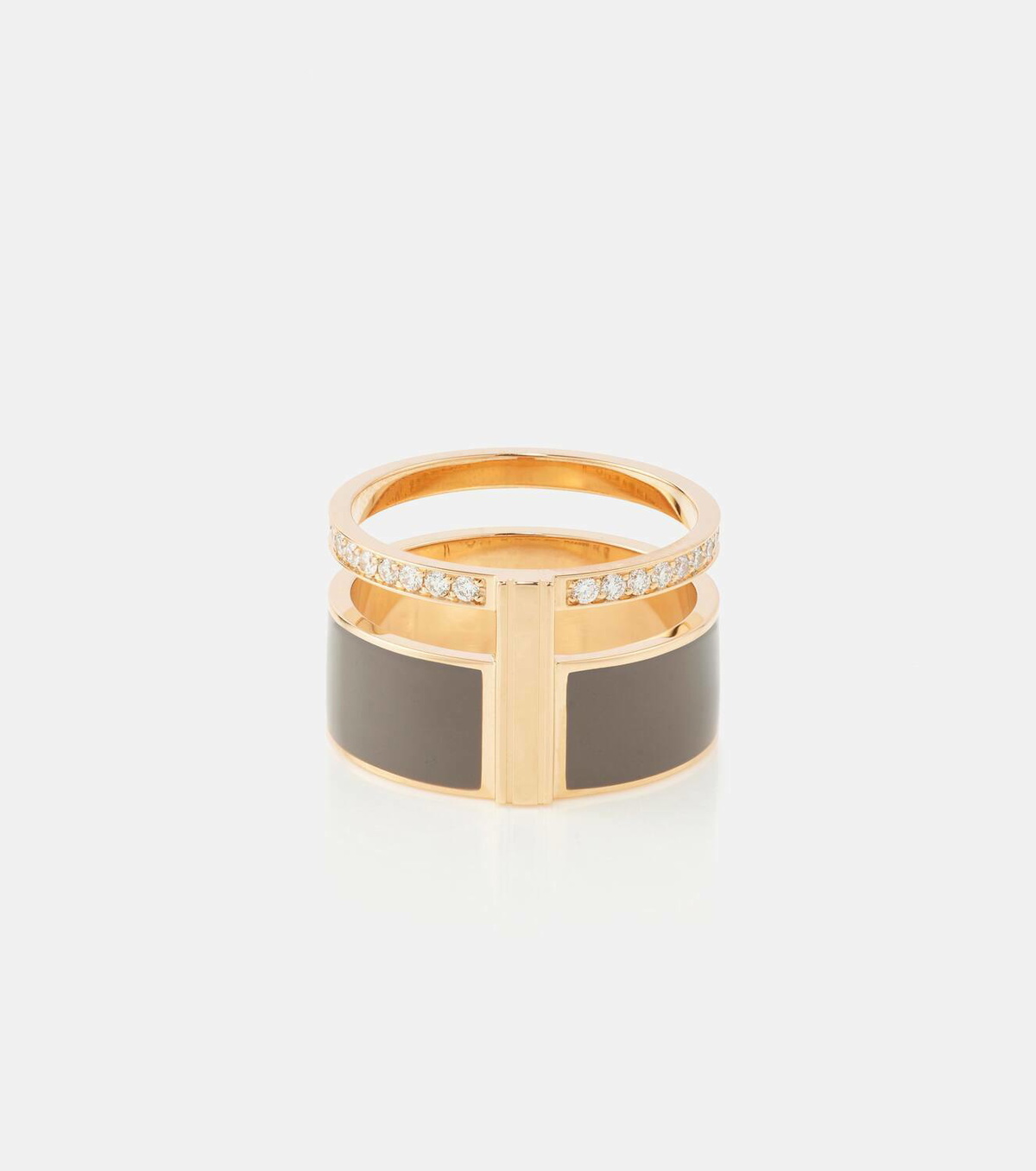 Repossi Berbere Chromatic 18kt rose gold ring with diamonds