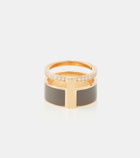 Repossi Berbere Chromatic 18kt rose gold ring with diamonds