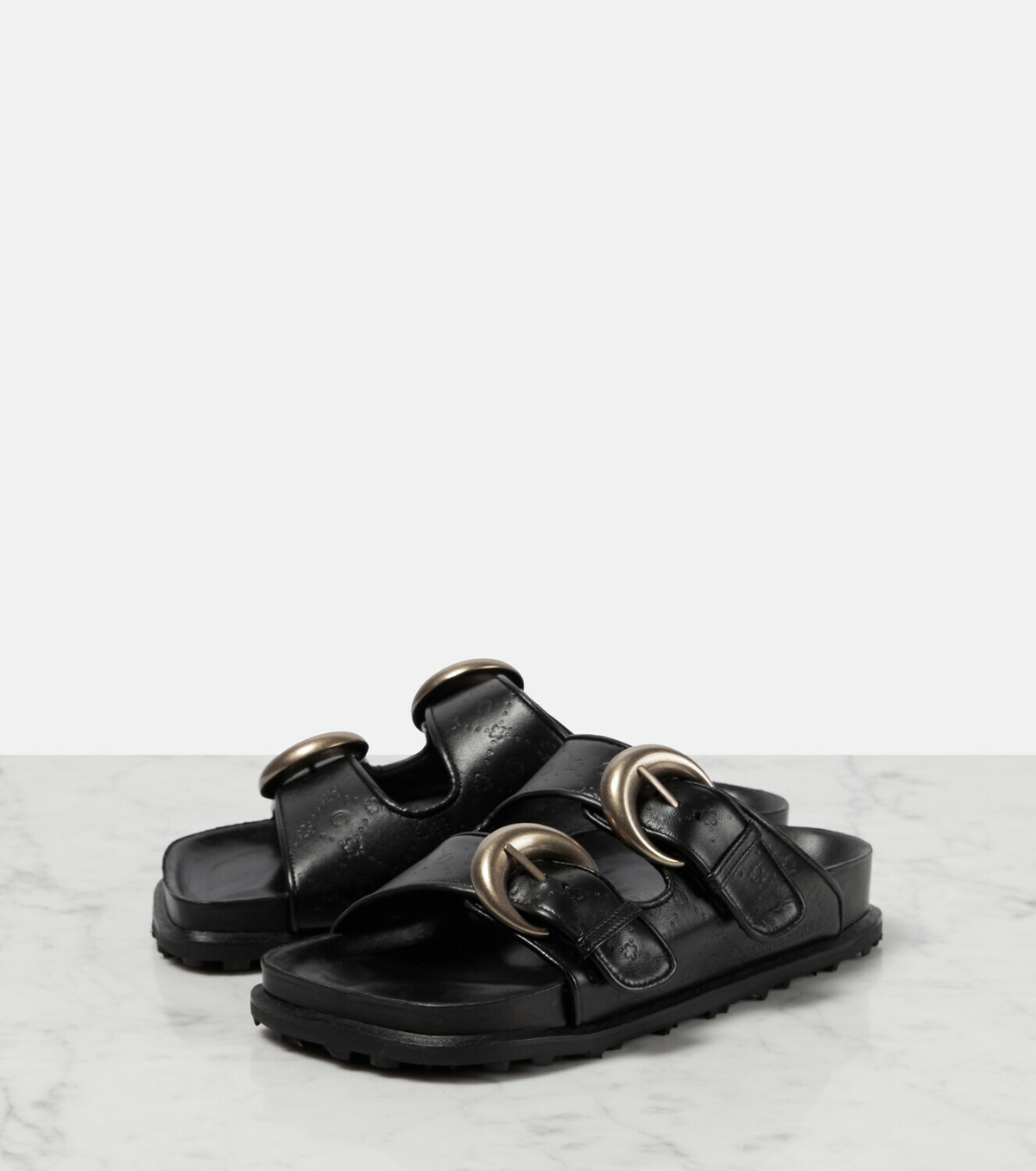 Marine Serre Leather sandals Marine Serre