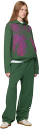 MM6 Maison Margiela Green Unbrushed Hoodie