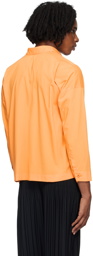 132 5. ISSEY MIYAKE Orange Relaxed Shirt