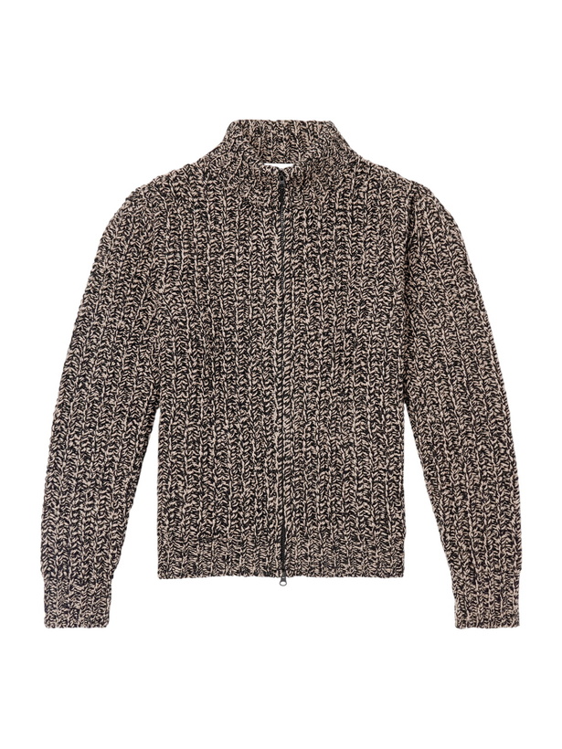 Photo: Altea - Wool-Blend Zip-Up Cardigan - Neutrals