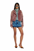 Diesel Denim mini skort with double waist - Shorts Womens in Blue
