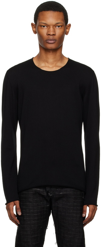Photo: Label Under Construction Black Crewneck Sweater