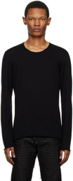 Label Under Construction Black Crewneck Sweater