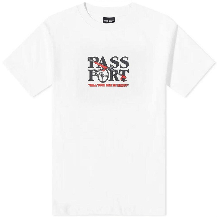Photo: Pass~Port Men's Lock~Up T-Shirt in White
