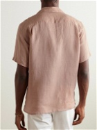 Orlebar Brown - Maitan Camp-Collar Linen Shirt - Pink