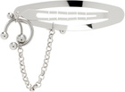 Justine Clenquet Silver Holly Barrette