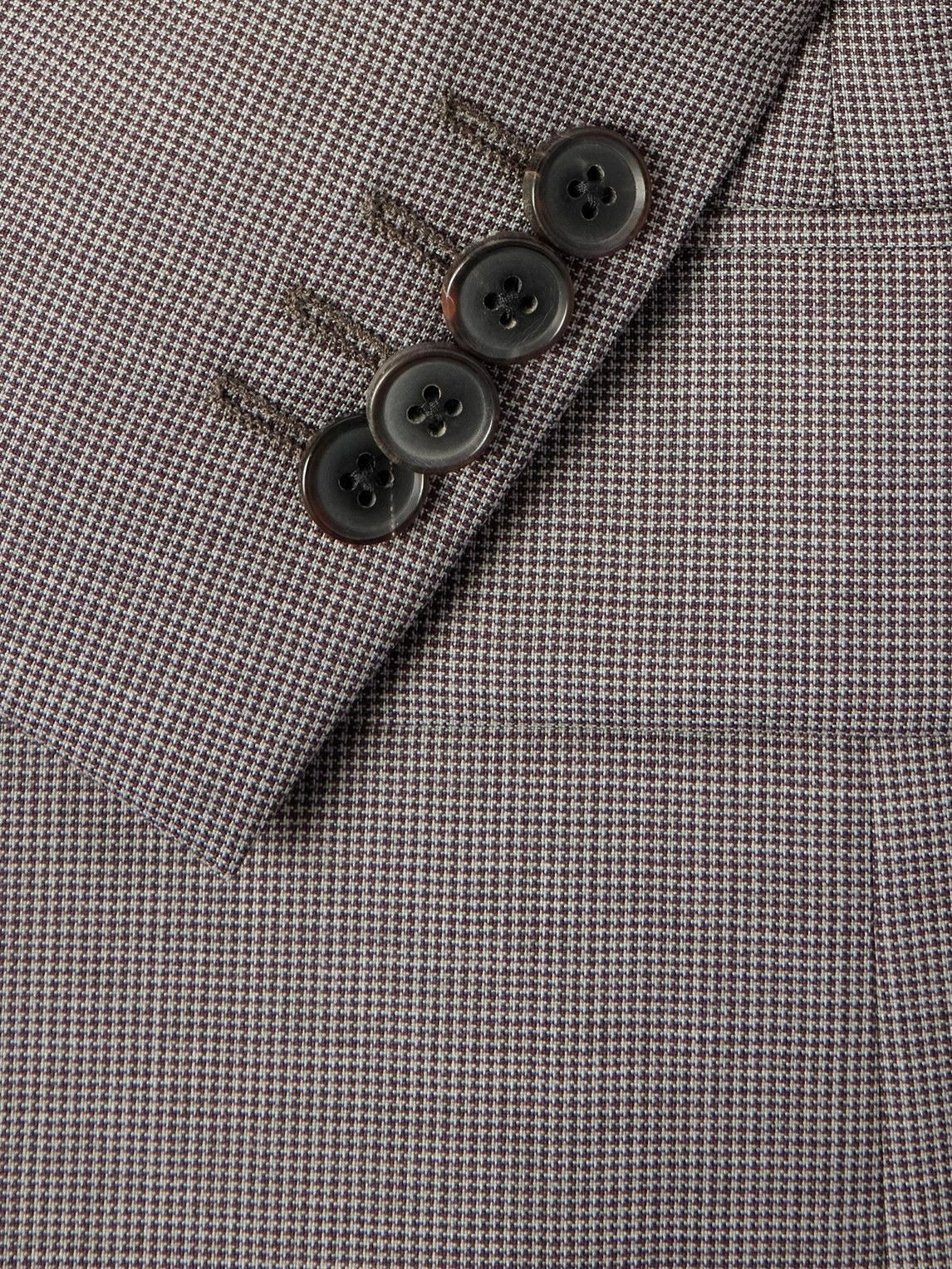 Paul Smith - Houndstooth Wool Blazer - Brown