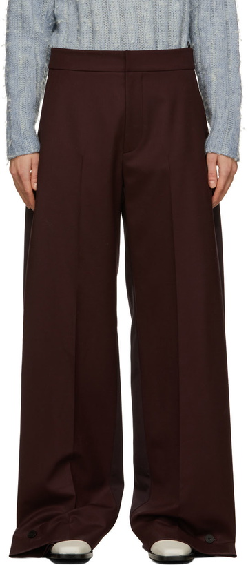 Photo: GAUCHERE Burgundy Tekin Trousers