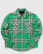 Represent Quilted Flannel Shirt Green - Mens - Overshirts