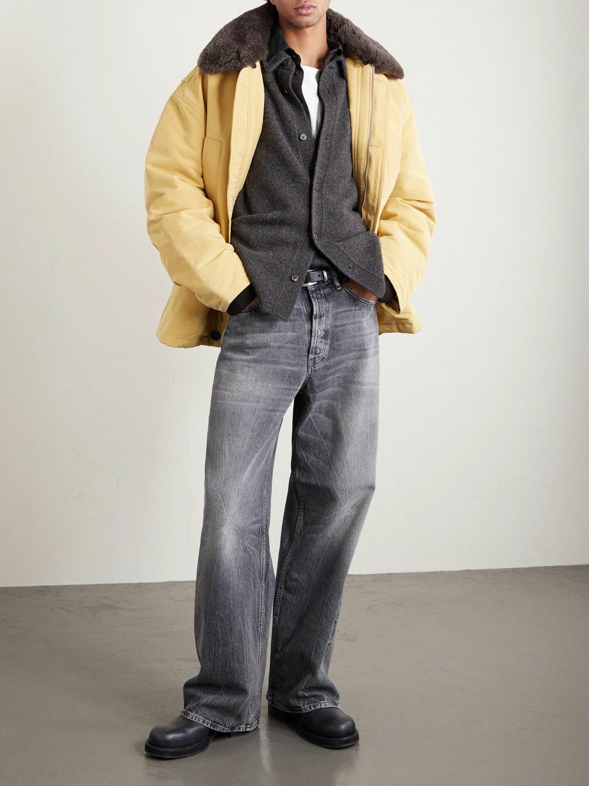Acne Studios - 1981 U Gothik Wide-Leg Jeans - Gray Acne Studios