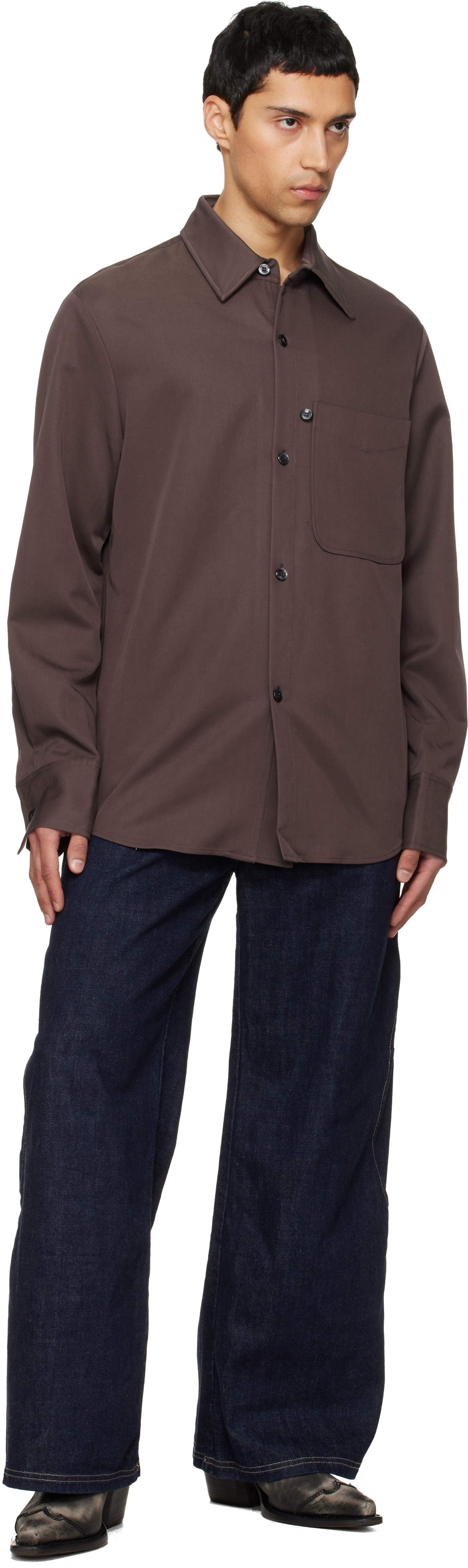 NULLUS Brown Violin Shirt